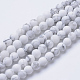 Natural Howlite Beads Strands(X-G-T055-8mm-02)-1