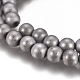 Placage sous vide brins de perles d'hématite synthétique magnétique(G-I276-02-6mm)-3