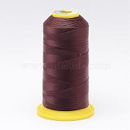 Nylon Sewing Thread, Saddle Brown, 0.6mm, about 300m/roll(NWIR-N006-01R1-0.6mm)