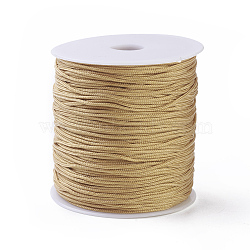 Polyester Thread, Wheat, 1.5mm, about 153.1 yards(140m)/roll(X-NWIR-F009-1.5mm-18)