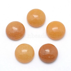 Natural Yellow Aventurine Cabochons, Half Round, 10x4~5mm(X-G-P393-R36-10MM)