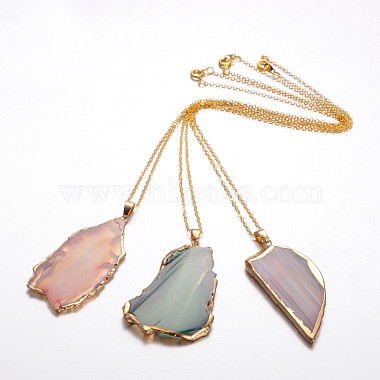 Mixed Color Natural Agate Necklaces