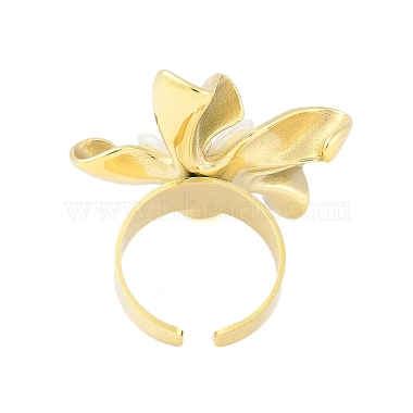 Blume natürliche Shell Fingerringe(RJEW-H234-01G)-3