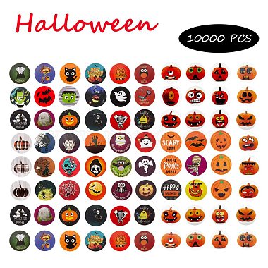 20 Rolls 20 Style Halloween Theme Self Adhesive Paper Stickers(DIY-SZ0003-31)-7