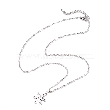 Snowflake 201 Stainless Steel Necklaces