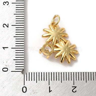 micro cuivres ouvrent pendentifs de zircons(KK-K358-01D-G)-3