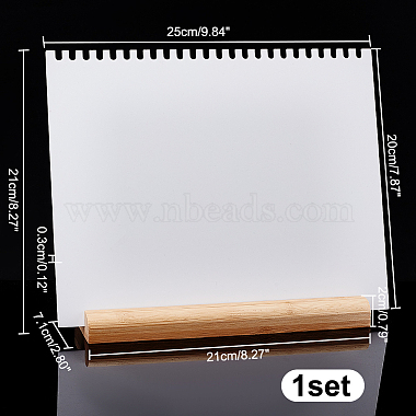 planches d'affichage de collier en acrylique(NDIS-WH0009-14B)-2