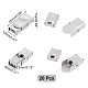 20Pcs Rectangle 201 Stainless Steel Watch Band Clasps(STAS-UN0051-85)-3