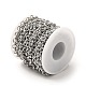 Tarnish Resistant 304 Stainless Steel Textured Cable Chains(STAS-B040-02P)-4