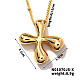 Simple and stylish copper pendant necklace with 26 English letters(GF2554-24)-1