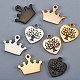 8Pcs 8 Style Vacuum Plating 304 Stainless Steel Charms(STAS-SZ0001-69)-3