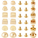 12Pcs 6 Styles Alloy Decoration Rivets, for Belt Clothes Purse Handbag Leather Craft DIY Handmade Accessories, Mixed Shapes, 10.5~15mm, 2pcs/style(DIY-TA0011-08)