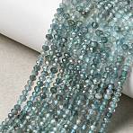 Natural Apatite Beads Strands, Rondelle, Faceted, 3x2mm, Hole: 0.5mm, about 190pcs/strand, 14.96''(38cm)(G-RM250101-O11)