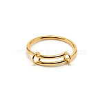 304 Stainless Steel Wire Wrap Expandable Adjustable Ring for Women, Golden, US Size 6 1/2(16.9mm)(RJEW-WH0007-01B-G)