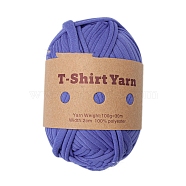 Polyester Cloth Yarn, For Hand Knitting Thick Thread, Crochet Cloth Yarn, Slate Blue, 20mm, about 32.81 Yards(30m)/Skein(PW-WG25726-01)