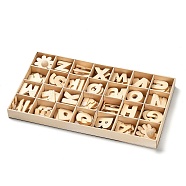 Building Blocks Creative  English Letters, Wooden Learning Toys, Letter A~Z, Moccasin, 23.5~32.5x9~32.5x3mm(AJEW-XCP0002-77)