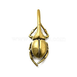 Brass Beetle Figurine Statue for Living Room Table Home Decoration, Antique Bronze, 18x51x10.5mm(DJEW-Q008-03AB)