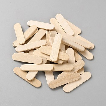 Wood Craft Sticks, Popsicle Sticks, BurlyWood, 40x9.5x2mm, 50pcs/set