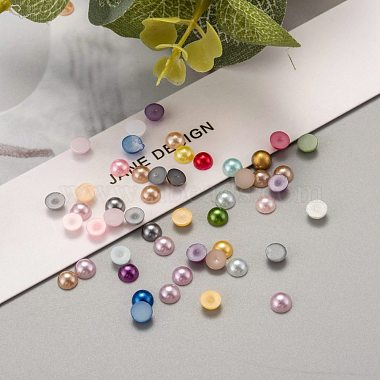 ABS Plastic Cabochons(OACR-S012-5mm-M)-5
