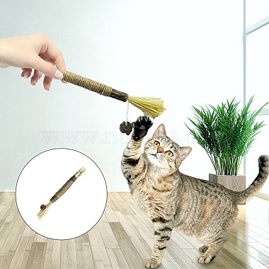 Gorgecraft 3 pcs bâtons à mâcher en bois chat nettoyage des dents jouet à mâcher(AJEW-GF0003-48)-4
