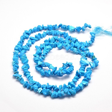 Puce turquoise synthétique chapelets de perles(G-M205-54)-4