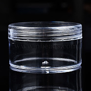 Column Polystyrene Bead Storage Container, for Jewelry Beads Small Accessories, Clear, 5.95x3.3cm, Inner Diameter: 5.2cm(CON-N011-024-1)