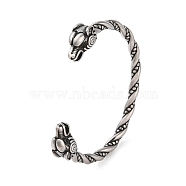 Viking 304 Stainless Steel Open Cuff Bangles for Men, Antique Silver, Dragon, Inner Diameter: 2-7/8 inch(7.2cm), 13.5mm(BJEW-U001-07F-G)