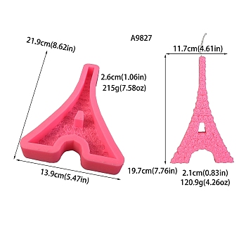 DIY Silicone Molds, Candle Making Molds, Aromatherapy Candle Mold, Eiffel Tower, 21.9x13.9x2.6cm, Inner Diameter: 11.7x19.7x2.1cm
