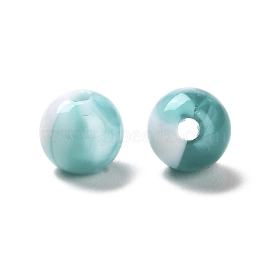 Imitation Jade Acrylic Beads(MACR-G066-01B)-2