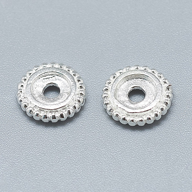 925 Sterling Silver Granulated Spacer Beads(STER-T002-72S)-2