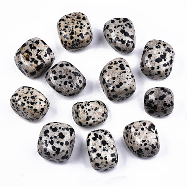 Nuggets Dalmatian Jasper Beads
