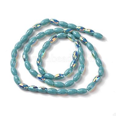 Brins de perles de galvanoplastie plaquées couleur ab(EGLA-H104-03F)-2