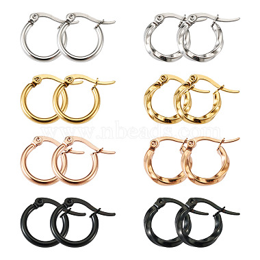 Ring Titanium Steel Earrings