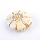 Flower Plating Acrylic Beads(PACR-Q102-36A)-1