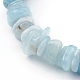 Chips Natural Aquamarine Beads Stretch Bracelets(BJEW-JB05989)-2