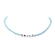 5Pcs 5 Style Glass & Plastic Word Beaded Necklaces Set(NJEW-JN04316)-5
