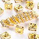 Brass Rhinestone Spacer Beads(RSB072-01G)-1