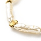 ABS Imitation Pearl & Synthetic Hematite Beaded Bracelet Necklace(SJEW-JS01240)-7