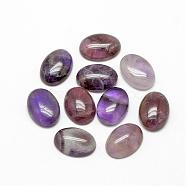 Natural Amethyst Cabochons, Oval, 25x18x6~7mm(G-R415-18x25-30)