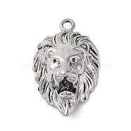 Tibetan Style Alloy Pendant, Lion, Antique Silver, 44x27.5x16.5mm, Hole: 3mm(FIND-A042-17AS)