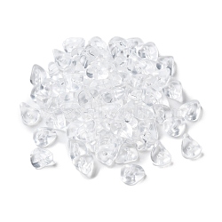 Acrylic Beads, Imitation Gemstone, Chip, Clear, 8x6x4mm, Hole: 1.4mm(X-OACR-C020-02J)