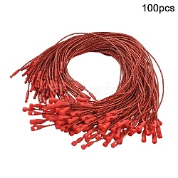 100Pcs Plastic Lanyard for Christmas Tree Decorations, Red, 200x1mm(FIND-YW0007-81D)