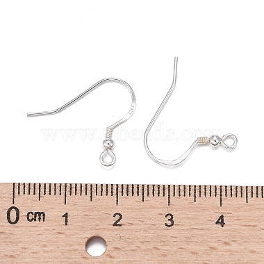 925 Sterling Silver Earring Hooks(X-STER-K167-050S)-3