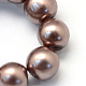 Baking Painted Pearlized Glass Pearl Round Bead Strands(X-HY-Q003-10mm-78)-3
