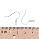 925 Sterling Silver Earring Hooks(X-STER-K167-050S)-3