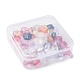 50Pcs 10 Style Transparent Spray Painted Glass Beads(DGLA-FS0001-03)-2