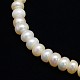 Klasse eine natürliche kultivierte Süßwasserperle Perlen Stränge(PEAR-L001-D-12)-2
