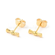 304 Stainless Steel Tiny Candy Stud Earrings with 316 Stainless Steel Pins for Women, Golden, 2.5x8.5mm, Pin: 0.6mm(EJEW-J043-10G)