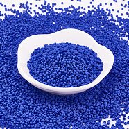 TOHO Japanese Seed Beads, Round, (48F) Opaque Frost Navy Blue, 11/0, 2x1.5mm, Hole: 0.5mm, about 42000pcs/pound(SEED-F002-2mm-48F)