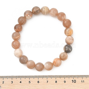 Bracelets stretch sunstone naturelle(X-BJEW-E373-10mm-04)-4